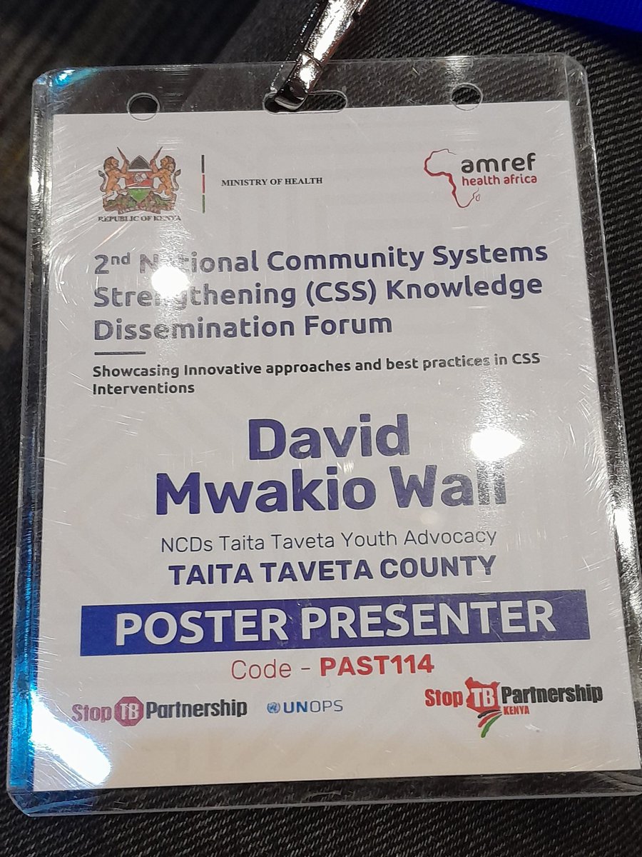 We were delighted to attend and had a poster presentation at the 2nd National Community Systems Strengthening Knowledge Dissemination Forum, showcasing innovative approaches and best practices in CSS interventions.

#Amref4PHC #CommunityLedAdvocacy #AmrefCssForum24 <a href="/StopTBKenya/">StopTB-DLTLD</a>