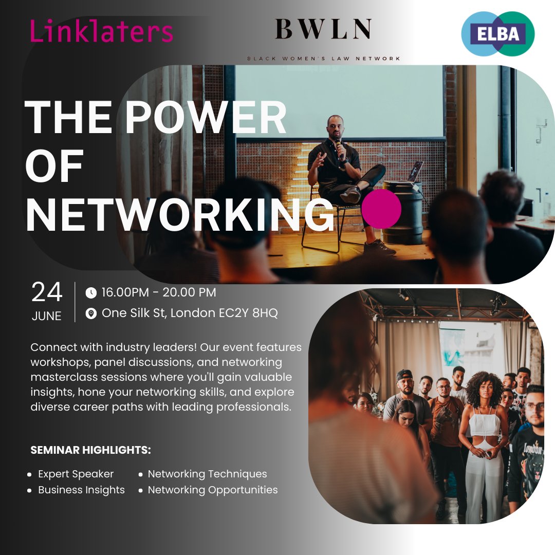 We are excited to be collaborating with the EquiBalance Project again, offering young people aged 18-25 the opportunity to attend a ‘Power of Networking’ event at a Magic Circle Law Firm on Monday 24th June.