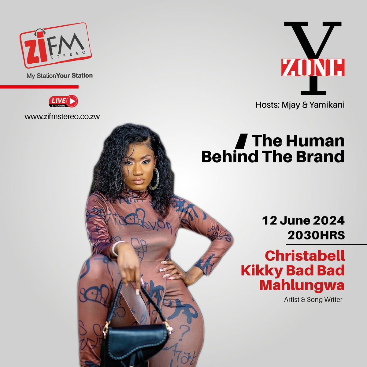 ZiFMStereo's tweet photo. Kicking it with Kikky, tonight on #Yzone! 

Join Yamikani and Mjay as they chat to the Queen of Zim Hip-Hop, as she opens up about the human behind the brand! 

2030 HRS CAT dont miss it. https://t.co/HpLUNwF6Je