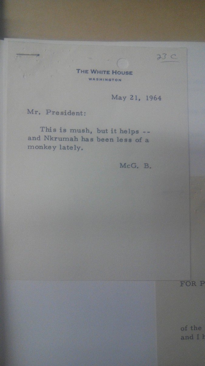 McGeorge Bundy (National Security Advisor) in a telegram to President Lyndon B. Johnson