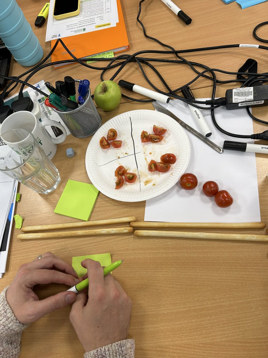 kellisSCITTDDir's tweet photo. What a joy to spend the day with NPQLPM delegates today @LeLTSH discussing mastery, early number sense, pedagogical knowledge and more. Was a great excuse to talk about my favourite maths topic - fractions (and food!)

Thanks @mjtillbrook and @StuartYvonne https://t.co/8vBDcXSX7g