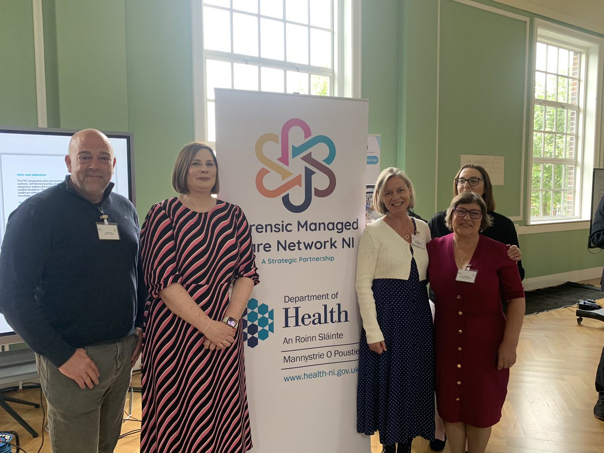 Committee members Paul &amp; Helen were at the launch of the new Forensic Care Pathway (NI) and the ‘Foundations in Forensics’ learning resource. These resources will support delivery &amp; quality of service, and positively influence practice for staff across justice services.