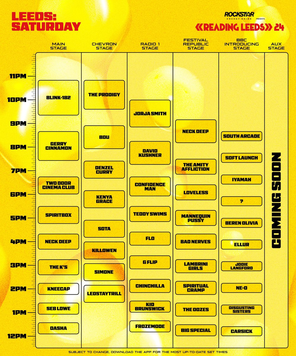Leeds Festival 2024 Lineup Tickets Schedule Dates