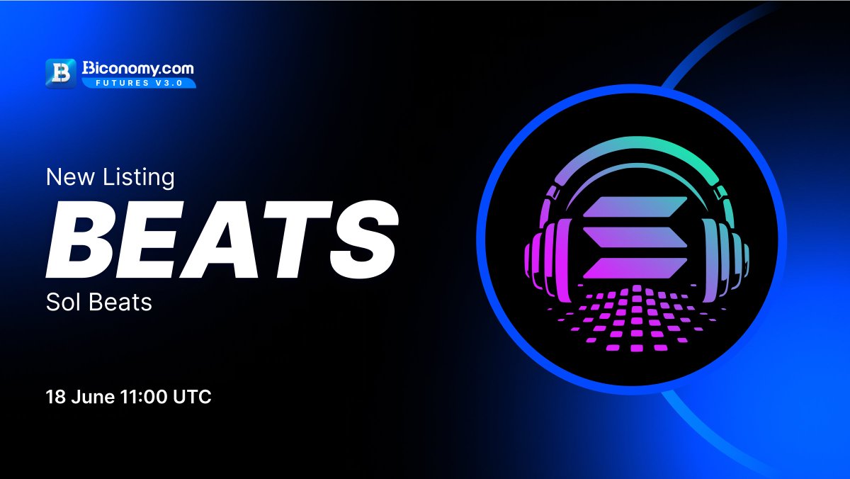 🚀NEW LISTING🔥 $BEATS

#Biconomy will list <a href="/Solana_Beats/">SOLBeats</a> and open the #BEATS / #USDT trading pair at 11:00 on June 18, 2024 (UTC)🔥

🗓️Open deposit and withdrawal time: 11:00 on June 18, 2024 (UTC)
 
About #SolBeats：
"🎧 Tokenized Music Assets - AI Tools for Music Data 🎧
If