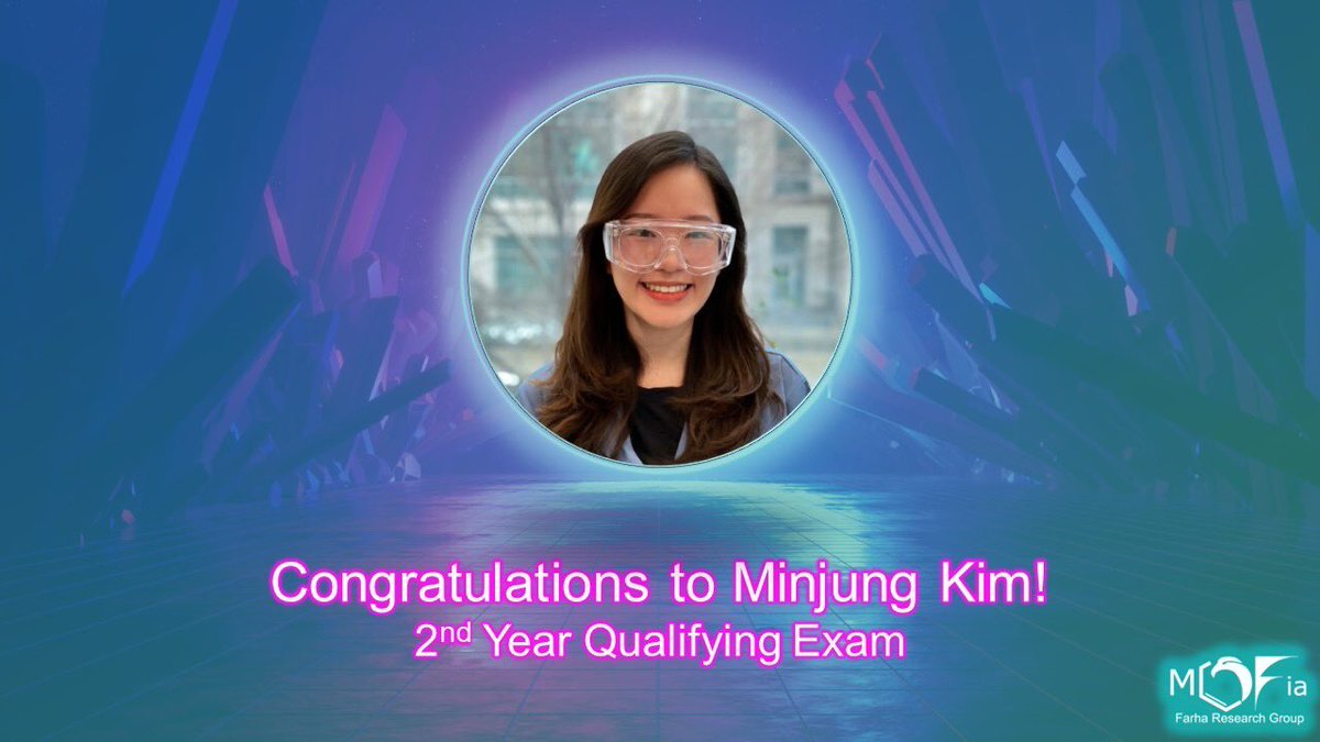 Another PhD candidate from our group! Congratulations Minjung on passing your qualifying exam!