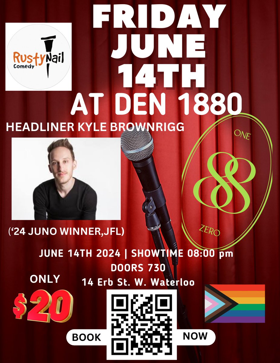 rustynailcomed1's tweet photo. #humpday reminder the weekend is around the corner. @rustynailcomed1 has got your laughs covered. This #Friday '24 JUNO winner is here! Den 1880 in #uptownwaterloo @uptownwaterloo . And of course in @DTKitchener at @realcrazycanuck #dtk with a killer show https://t.co/d3Gs9QMaUl https://t.co/gpHUnly6S4