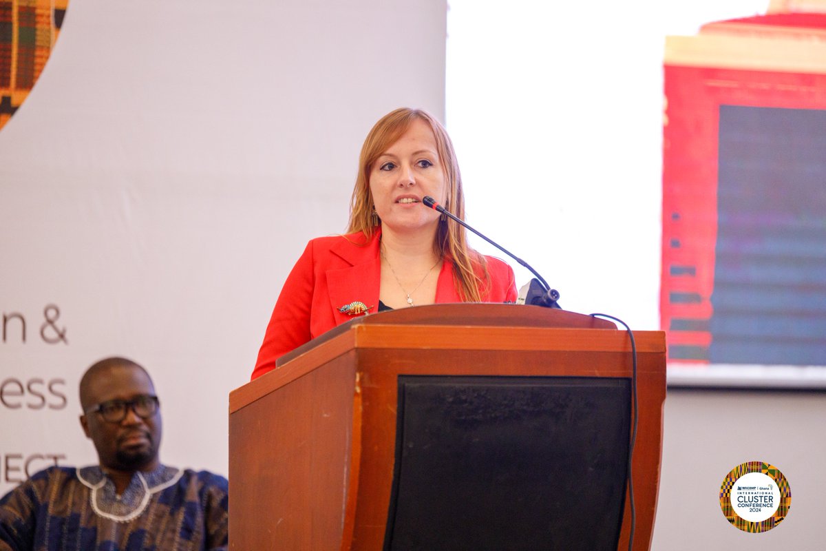 WACOMPGhana's tweet photo. 3rd #GhanaInternationalClusterConference 2024!
Over 200 participants: #SMEs supported by the #EU-funded #WACOMP 🇬🇭 implemented by #UNIDO &amp; delegations from #ECOWAS, Liberia, Nigeria, Austria strengthened connections to the #AfCFTA &amp; shared sustainable solutions #SDGs
@UNinGhana https://t.co/J9ouMbQbAp