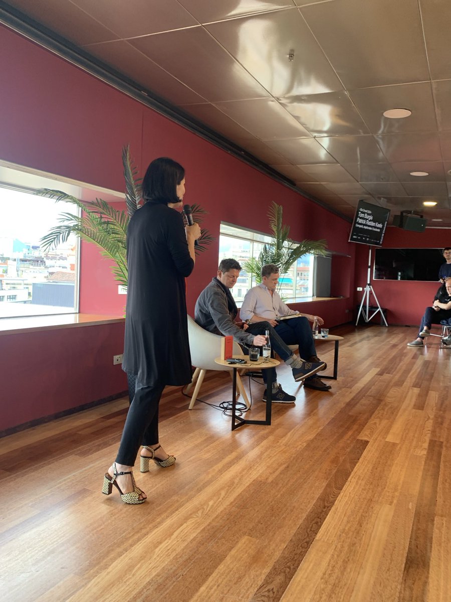 ArabellaPike's tweet image. Thrilled to be in Barcelona ⁦@cececebe⁩ with ⁦@tomburgis⁩ and ⁦@praddenkeefe⁩ talking Orwell and importance of investigative journalism and books to uncover corruption. One of the best talks I’ve ever heard. #SayNothing #Cuckoolnd ⁦@WmCollinsBooks⁩