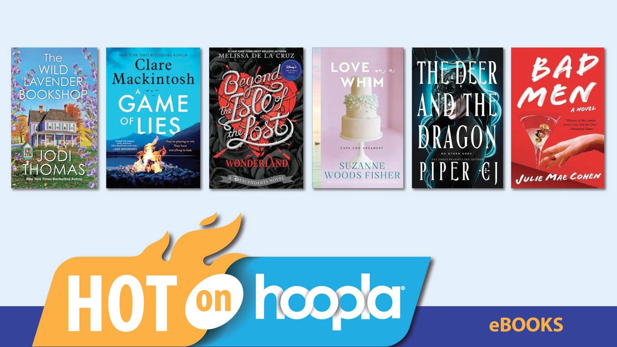 🔎 Discover June’s newest and most sought-after eBook titles on hoopla by checking out our new #hotonhoopla collection! #trendingtitles #freewithlibrarycard 🔥 hoopla.app.link/AC465Xoq3Jb