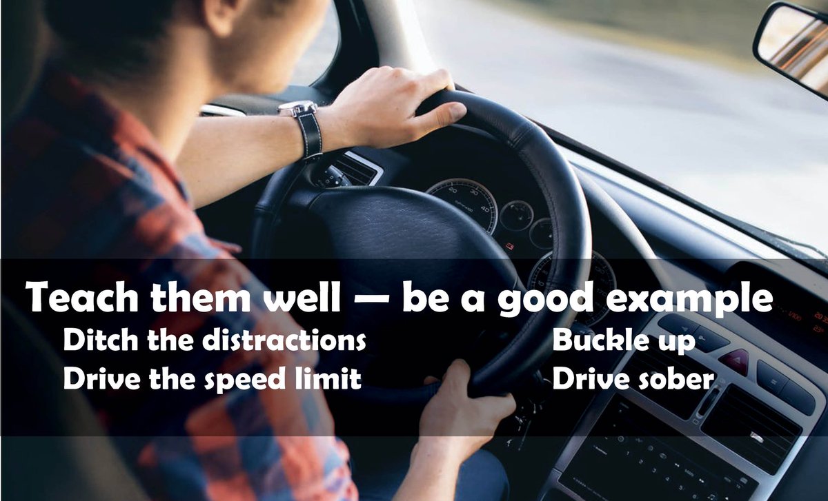 SCKansasKDOT's tweet image. They're watching. Be a good example.
Before you send your teenage driver off, make sure you're following safety rules too.  #teendrivers #drivingsafety