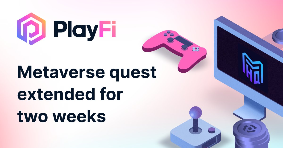 We've EXTENDED our <a href="/Metaverse_HQ/">Metaverse HQ</a> quest for 2 MORE WEEKS 🤯

Complete your mission so you can mint your FREE Metaverse NFT and start farming those points 👀

Start Here 👉 app.mvhq.io/missions/playf…