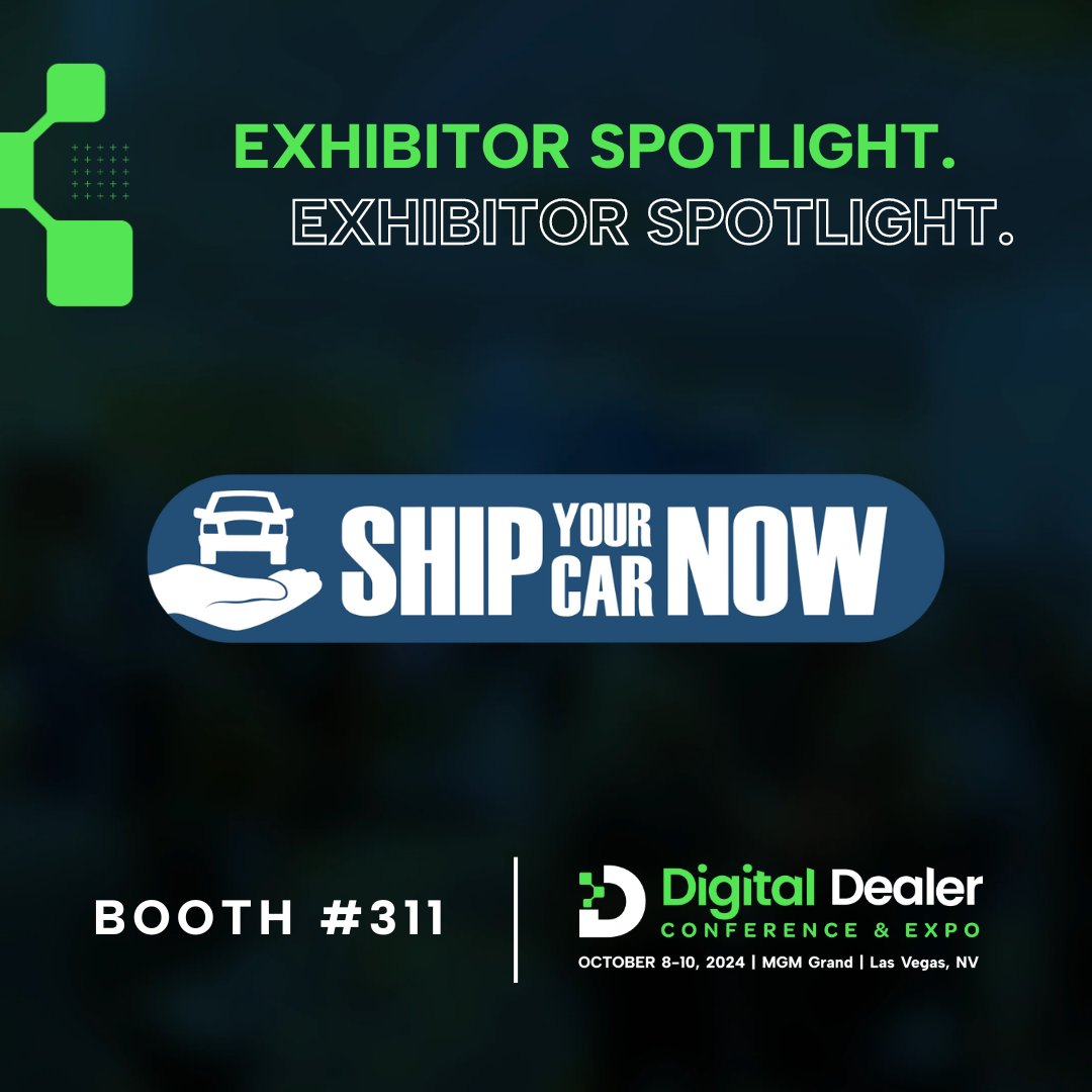 🌟 Shoutout to #DDCE24 exhibitor <a href="/shipyourcarnow/">Ship Your Car Now</a>
! 🚗 A standout in the automotive industry, make sure to check out their booth this October! 

#autosales #dealership #automotivemarketing #autodealers #autonews #autoretailsolutions