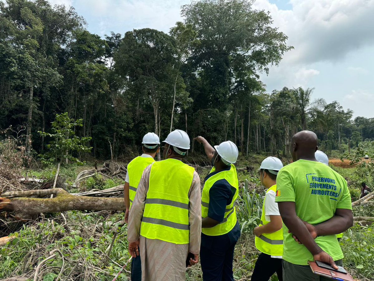 MintpGov's tweet image. Construction du pont sur le fleuve #Nyong à #Malombo, l&apos;entreprise poursuit son installation et réalise parallèlement les études géotechniques.
#Cameroun🇨🇲
