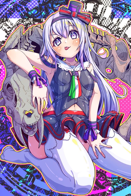 ピノ様と骨が描きたかっただけ何故生意気めな感じのお顔になったのかは謎 