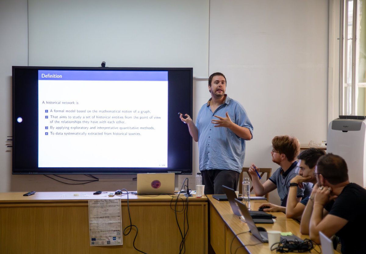 StefaniaGhisa's tweet image. Historical Network Analysis Workshop (10th-12th of June 2024)

Thank you, @SdeValeriola, @nruffinironzani, and Guillaume Quintin, for sharing your expertise!

@ScriptTrans #RESTORY
ts.centre.ubbcluj.ro/2024/06/12/mak…