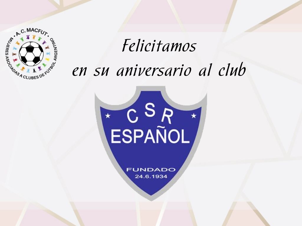 ⚽️ 🎈 Desde Macfut saludamos a
<a href="/CentroEspaniol/">Centro Español</a>  en su 90° aniversario. 
FELICIDADES!! 🎂🎉