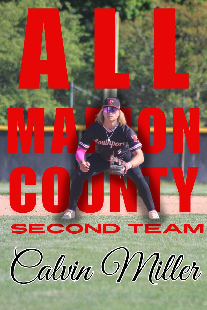 Everyone please join us in sending a HUGE congratulations to <a href="/calvinmiller_5/">Calvin Miller</a> on being named to the All Marion County 2nd Team!

Calvin was a difference maker at the plate and in the field. 

The on base machine hit .370 with 2 HR, 10 RBI and a .500 OBP from the leadoff spot!