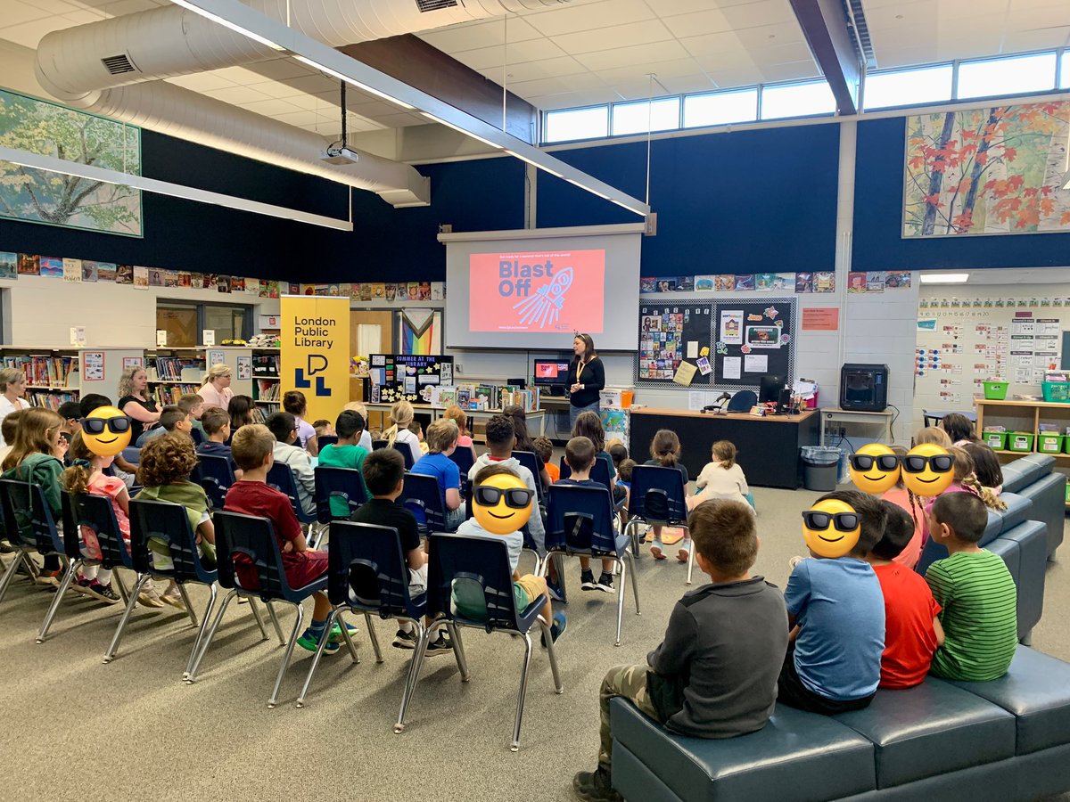 Students are guaranteed to have a BLAST at the <a href="/londonlibrary/">LondonPublicLibrary</a> this summer! Thanks, Sara, for spending the day with us here at <a href="/LambethPS1/">Lambeth P.S.</a>. We can’t wait for the 22nd to sign up! <a href="/jamiehicks2/">Jamie Hicks</a>