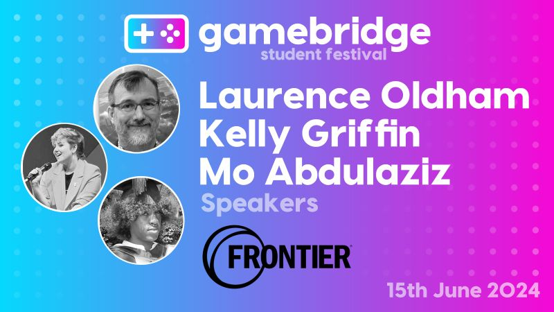 This Saturday Gamebridge has a host of great talks from industry experts... Including me!
‘Getting into game design: a portfolio deep dive.’ 
 - Laurence Oldham - Head of Design
 - Kelly Griffin - Game Designer  
 - Mo Abdulaziz - Grad Game Designer
#gamedesign #studentgames