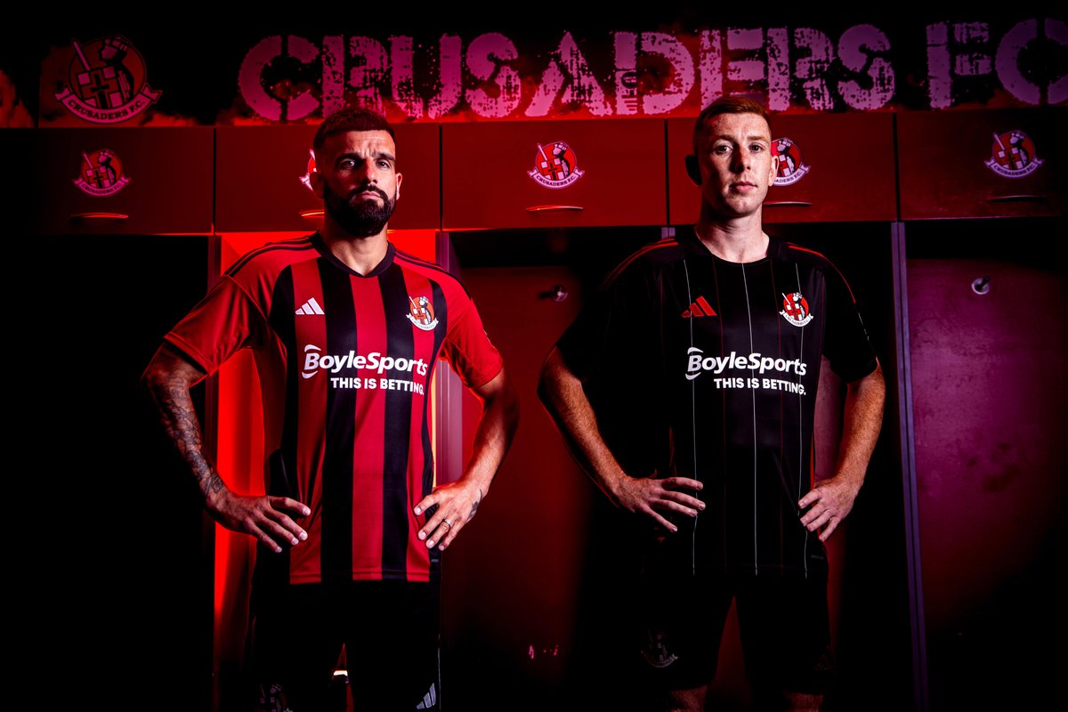 CrusadersFC's tweet image. @CrusadersFC  Unveils New adidas Kits for the 2024-25 Season. Read more via link 
crusadersfootballclub.com/news/crusaders…
Launch video can be viewed via youtu.be/MAIZj4UNz-o?si…
@BoyleSports @OfficialNIFL @ProD_Soccer