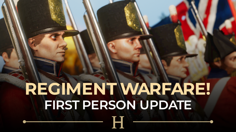 holdfastgame's tweet photo. Sharpen the bayonets and prepare your powder! The Regiment Warfare update is out now.

This update brings with it entirely reworked plains maps, officer voice chat, the new maps, controller support, a new first person, and plenty more. 🗡

https://t.co/oNZLWPCXof https://t.co/Das2v2xEWG