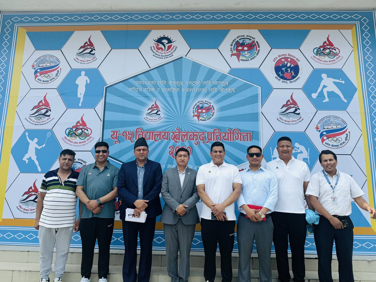 Raj Kumar Karki (@rajntu) on Twitter photo Grand inauguration ceremony of mega School Sports event “U15 School Sports Games -2080” ,Gandagiki.
Organized by National Sports Council, Nepal.
<a href="/school_nepal/">Nepal School Sports Federation</a> <a href="/ISFsports/">@isfsports</a> <a href="/SSF_ISF/">School Sport Foundation</a> <a href="/lpetrynka/">Laurent Petrynka</a> <a href="/JMartin_ST/">Martin Sanchez</a> <a href="/ISCA_tweet/">ISCA</a>
<a href="/ICSSPE/">ICSSPE</a> Grand inauguration ceremony of mega School Sports event “U15 School Sports Games -2080” ,Gandagiki.
Organized by National Sports Council, Nepal.
<a href="/school_nepal/">Nepal School Sports Federation</a> <a href="/ISFsports/">@isfsports</a> <a href="/SSF_ISF/">School Sport Foundation</a> <a href="/lpetrynka/">Laurent Petrynka</a> <a href="/JMartin_ST/">Martin Sanchez</a> <a href="/ISCA_tweet/">ISCA</a>
<a href="/ICSSPE/">ICSSPE</a>