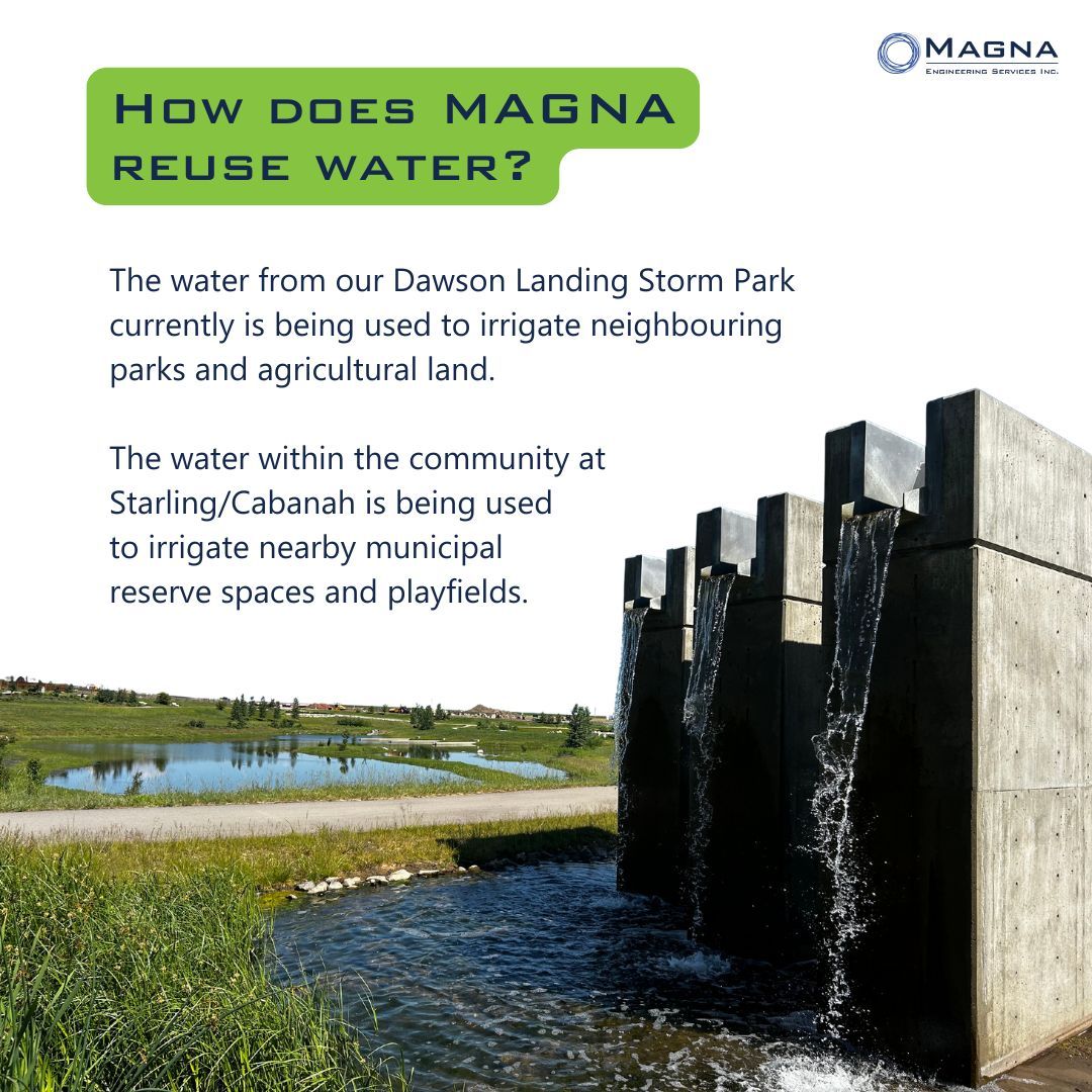 Let's Talk Wednesdays: Water Re-Use. As drought conditions become more frequent, it is important for everyone to work towards creating drought resiliency. This not only means water conservation, but also water reuse.

#MAGNAEngineering #NaturalizedWastewater #Stormwater