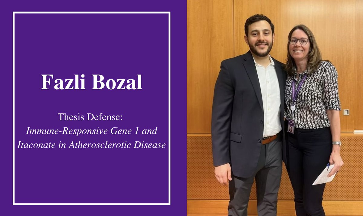 NYU MSTP (@nyu_mstp) on Twitter photo Congratulations to #FazliBozal (<a href="/FazliBozal/">Fazli Bozal</a>) on the completion of the Thesis Defense: Immune-Responsive Gene 1 and Itaconate in Atherosclerotic Disease! 🎉
Supervised by Dr. Kathryn Moore (<a href="/KathrynMooreLab/">Kathryn Moore Lab</a>) Congratulations to #FazliBozal (<a href="/FazliBozal/">Fazli Bozal</a>) on the completion of the Thesis Defense: Immune-Responsive Gene 1 and Itaconate in Atherosclerotic Disease! 🎉
Supervised by Dr. Kathryn Moore (<a href="/KathrynMooreLab/">Kathryn Moore Lab</a>)