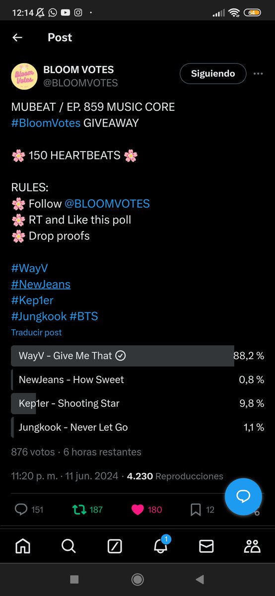 ClauzRS's tweet photo. @BLOOMVOTES For #WayV 💚✨ https://t.co/TZOfPZ0NMV