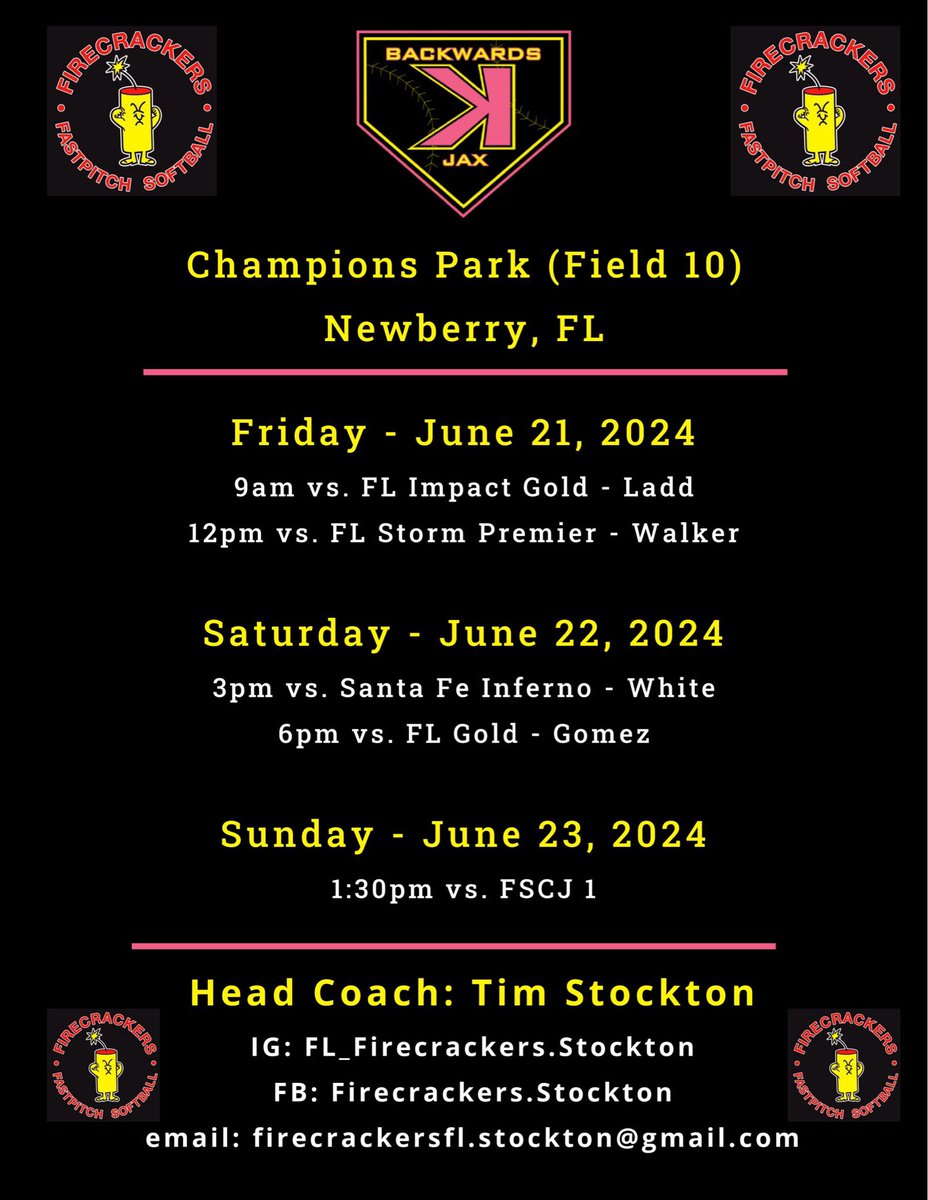 🧨🥎 Getting ready for Newberry once again. #secondhome <a href="/BackwardsKJax/">Backwards K Softball</a> <a href="/FLFC_Stockton/">FL Firecrackers Stockton</a>