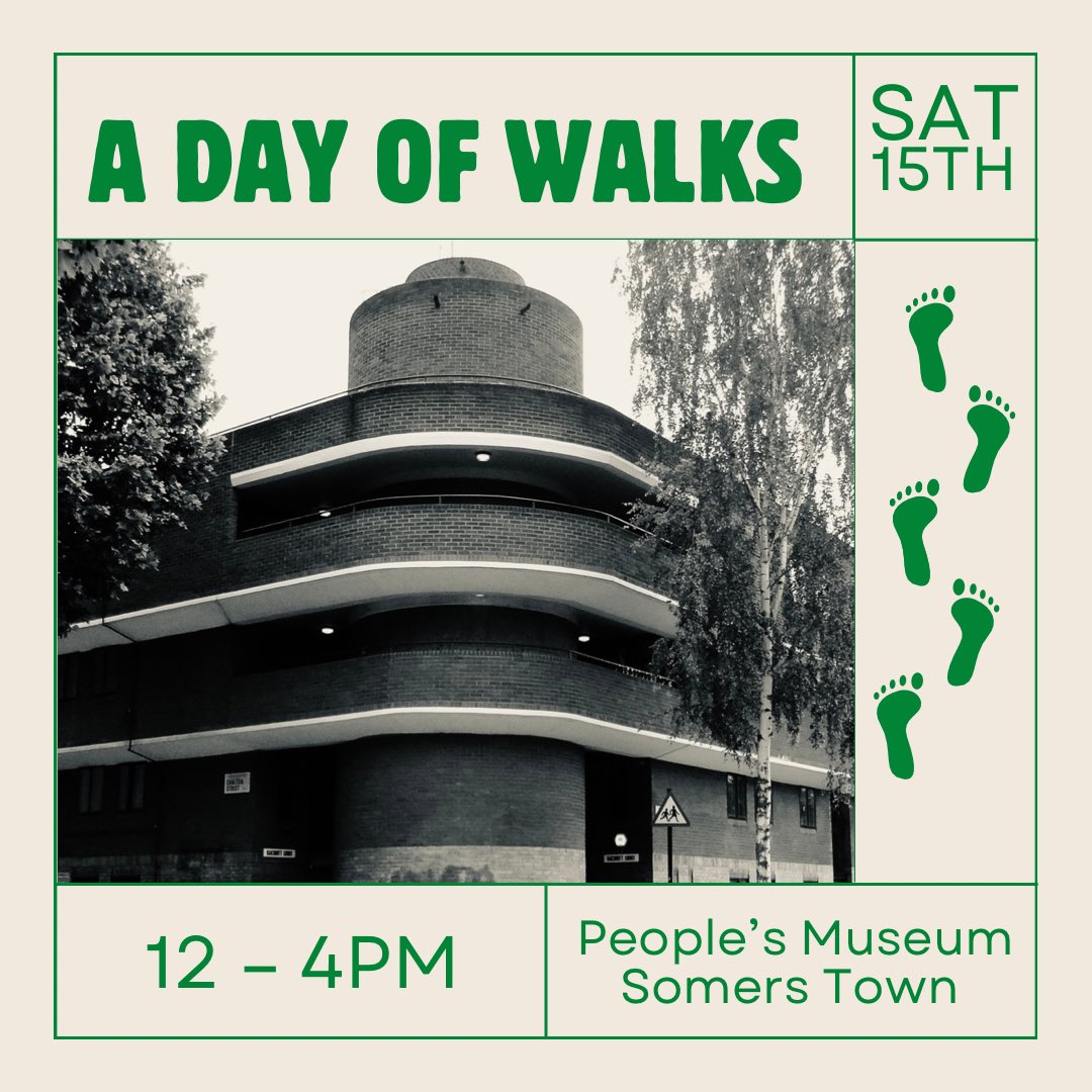 Join us this Saturday for one of our walks led by experienced guides Prof. Esther Leslie, Fabian Watkinson, Steve McCarthy and Diana Foster.
Reflect on the links between social housing, communities, urban space and radical politics today.

Tickets and more info below 👇