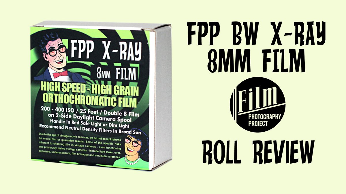 FilmPodcast's tweet photo. What's new?!
FPP 8mm BW X-Ray Film
200-400 iso
Green sensitive orthochromatic
Acetate base
(Full review - https://t.co/aupULlojhi )
Grab a roll along with your ND filters and you’re ready!
Also available in 16mm, 35mm, 120 and 620
#fppbwxrayfilm #orthochromaticfilm #xrayfilm https://t.co/XNzsX5xFQM