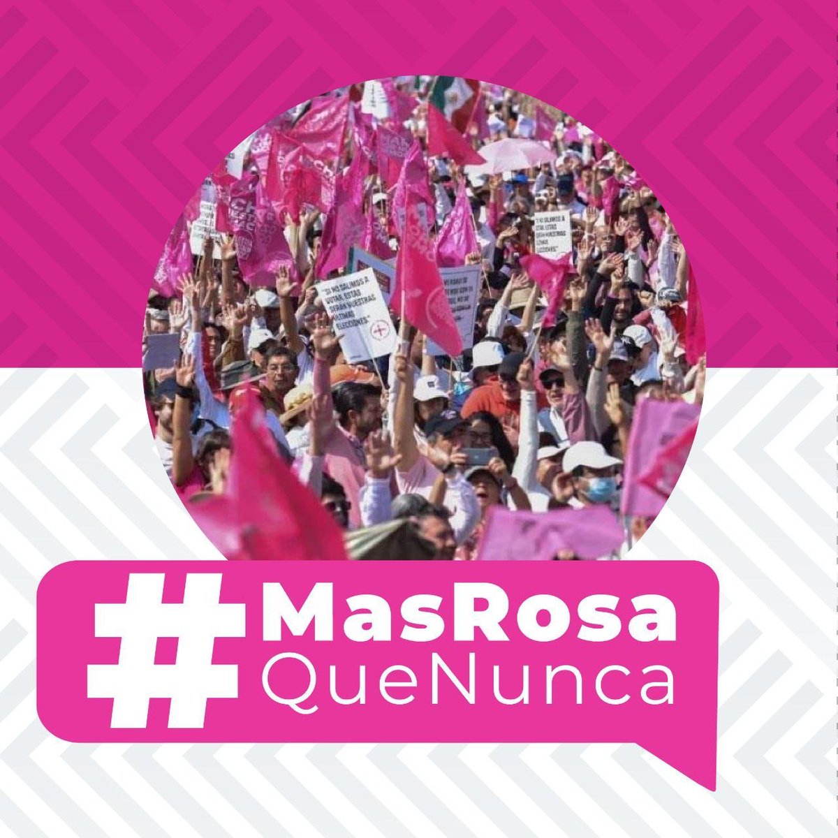 Somos ciudadanos activos, comprometidos con el bienestar de nuestro país. Hoy, demostramos nuestra fuerza y unidad #MásRosaQueNunca