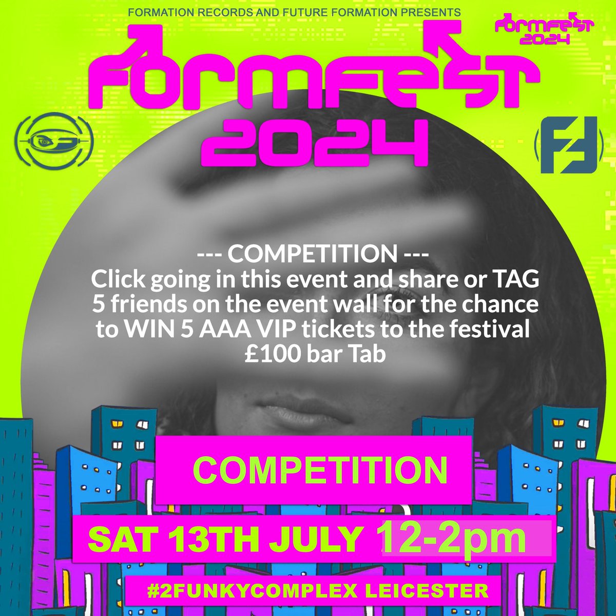 Formfest Festival 2024


8 Arenas 14 hours .100 Artist


DRUM &amp; BASS/JUNGLE/ HOUSE/ 140/ OLDSKOOL / LIVE MUSIC/ URBAN/ GOSPEL/DUB


Tickets Skiddle
postly.app/3WsF

Tickets Eventbrite
postly.app/3WsG

Event page
postly.app/3WsH