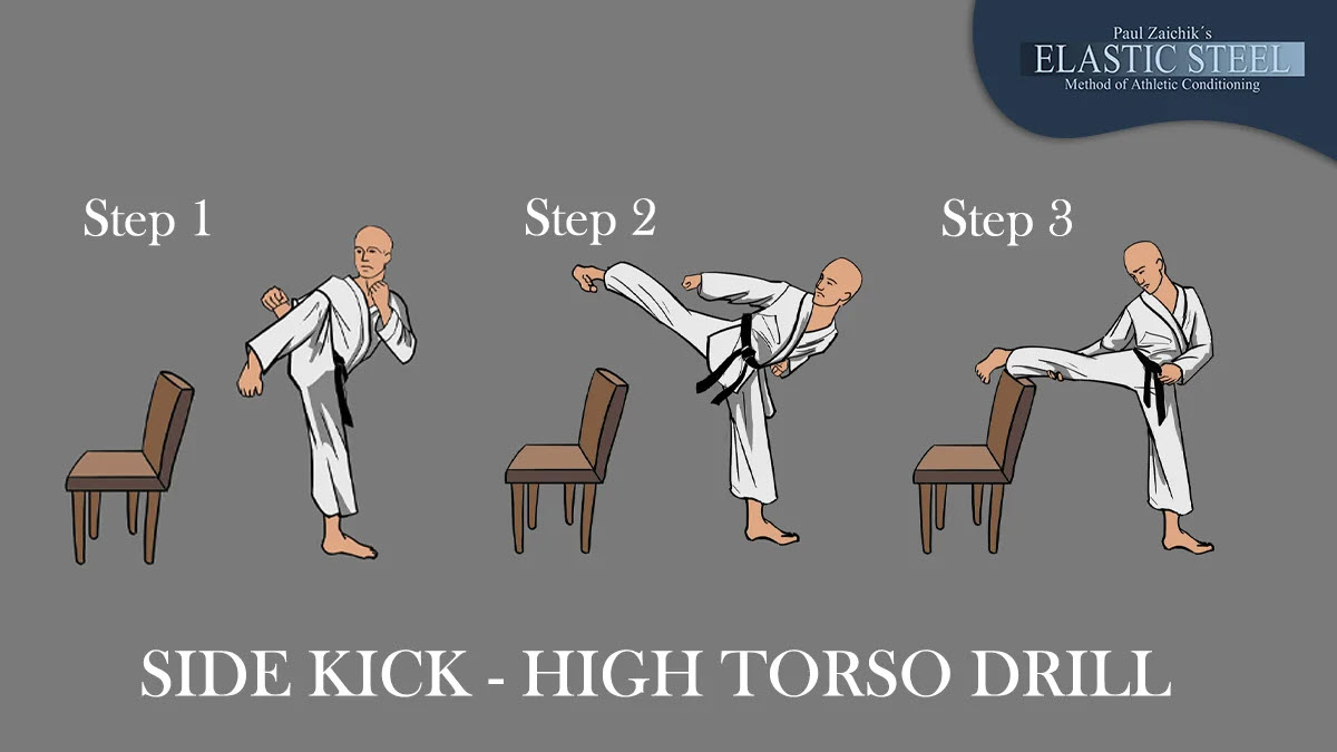 EasyFlexibility's tweet image. A lot of people, when they throw their kicks, drop the body so low that the head might as well touch the floor. This type of kicking is incorrect. Not only does it look bad, if you&apos;re doing it for demonstration purposes. But, more importantly it is not ...elasticsteel.com/blogs/kicking-…