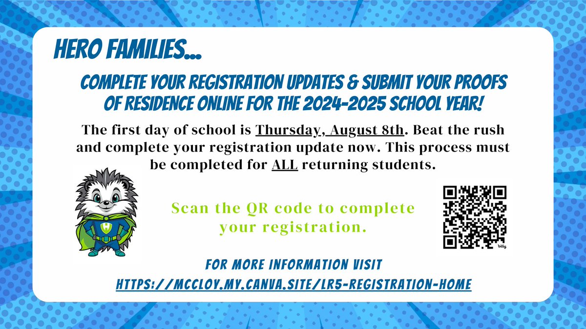 Beat the back to school rush and complete your updates today!