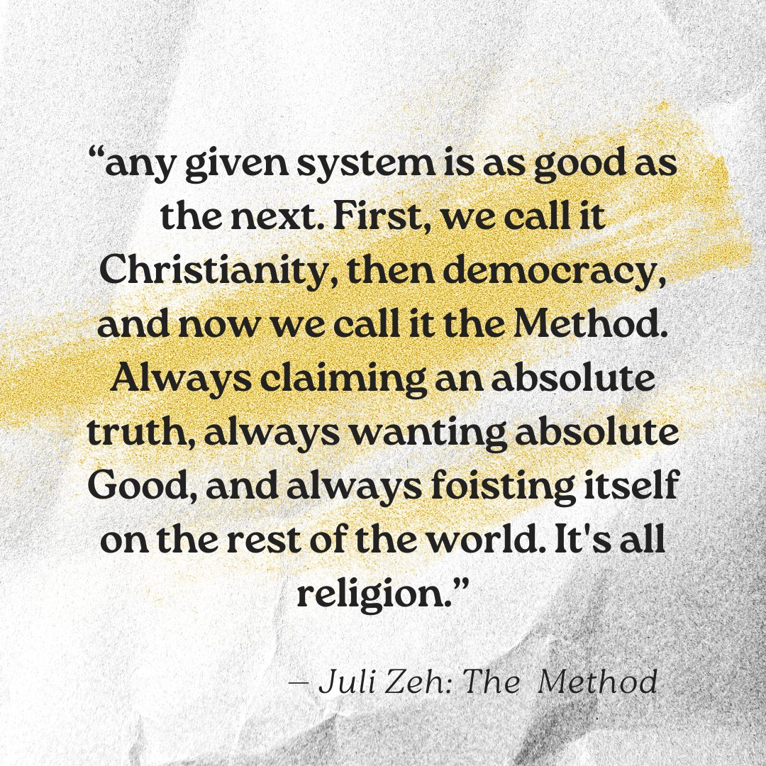 books_love42's tweet image. 📘 Dive into Juli Zeh's "The Method"! Did you know this dystopian thriller explores a society obsessed with health to totalitarian levels? It's a gripping reflection on freedom and control, making you question: at what cost does health come? 🤔 #JuliZeh #TheMethod #BookTrivia