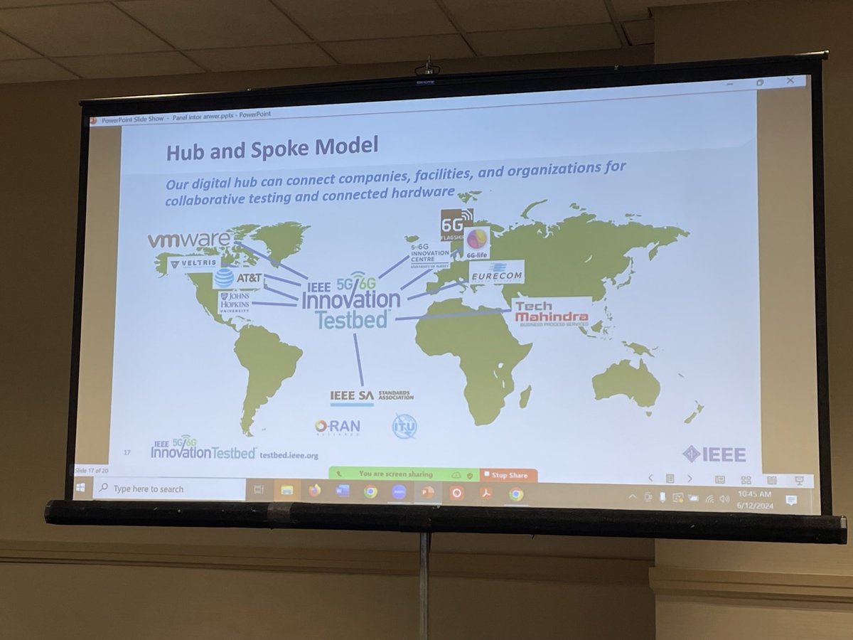 Kathy Grise (@klgrise) on Twitter photo IEEE 5G/6G Innovation Testbed a truly #global app to test your applications. <a href="/IEEEICC/">IEEE ICC</a> Experts Ashutosh Dutta, Anwer Al-Dulaimi, Tracy van Brakle, Alden Ksentini, Sameh Yamany, Soumaya Cherkaoui speak <a href="/ashutoshdutta/">Ashutosh Dutta</a> #5G #testbed <a href="/IEEEFutureDir/">IEEE Future Directions</a> IEEE 5G/6G Innovation Testbed a truly #global app to test your applications. <a href="/IEEEICC/">IEEE ICC</a> Experts Ashutosh Dutta, Anwer Al-Dulaimi, Tracy van Brakle, Alden Ksentini, Sameh Yamany, Soumaya Cherkaoui speak <a href="/ashutoshdutta/">Ashutosh Dutta</a> #5G #testbed <a href="/IEEEFutureDir/">IEEE Future Directions</a>