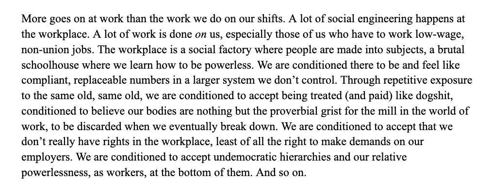 maximillian_alv's tweet photo. There are many reasons it took me so long to write this essay. In many ways, it was my first chance in 6yrs to reflect holistically on what I've learned as a former warehouse/factory/restaurant/grad worker in America who interviews workers for a living. These are my reflections: https://t.co/dZB6qpJiyI