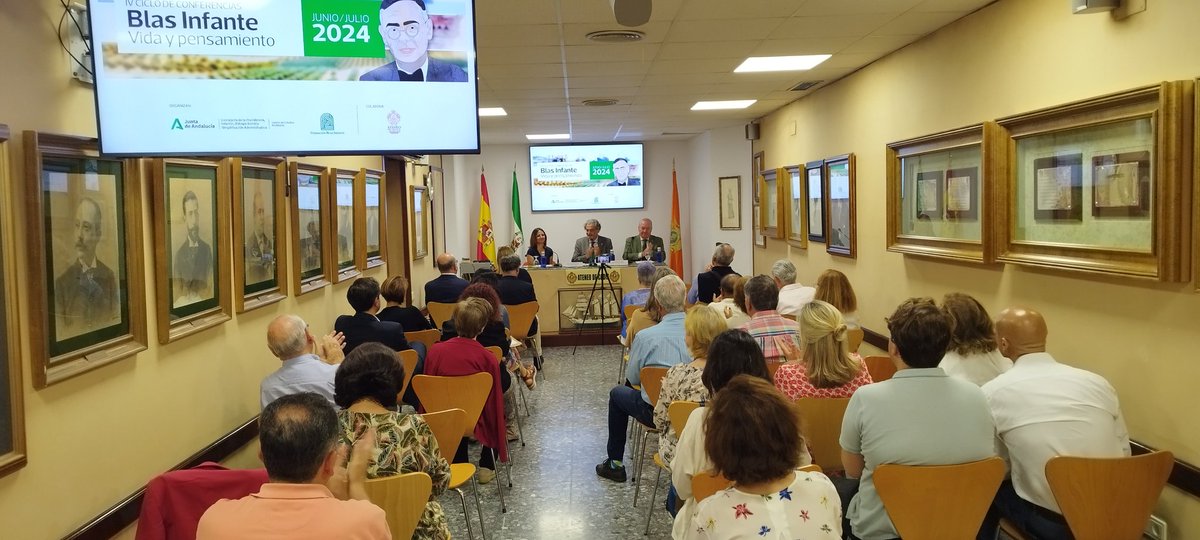 Ciclo del <a href="/CEAndaluces/">Centro de Estudios Andaluces</a> y <a href="/FundBlasInfante/">Fundación Blas Infante</a> - Conferencia “La Dictadura de Primo de Rivera en la Andalucía de Blas Infante” a cargo de José María García León.
Presentaron: Javier Delmás Infante, Eva Cataño García y  María del Mar Calderón Miranda.
Presidió: José Almenara Barrios.
