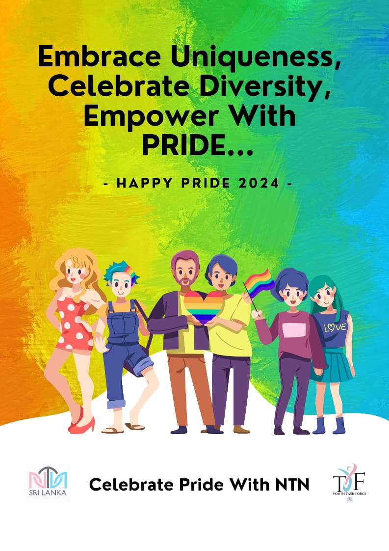 NTN_SL's tweet photo. Today, and every day, we strive to empower the trans community and stand up for their rights. Let's Celebrate Pride Month 2024. Best wishes from the National Transgender Network (NTN) 
#TransPride #Pride2024 #LoveIsLove #TransVisibility #PrideMonth #LGBTQ+ #PrideSriLanka #NTN https://t.co/Rd7yPzdczr