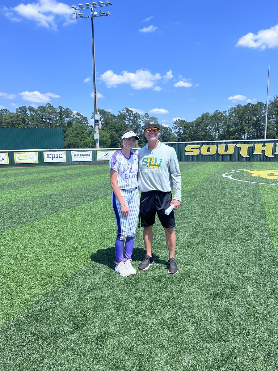Had a great time with <a href="/LionUpSoftball/">Southeastern Softball</a> yesterday! I learned a lot to help me improve! Thank you Coach Rick Fremin for giving me tips and advice to better myself in the future!