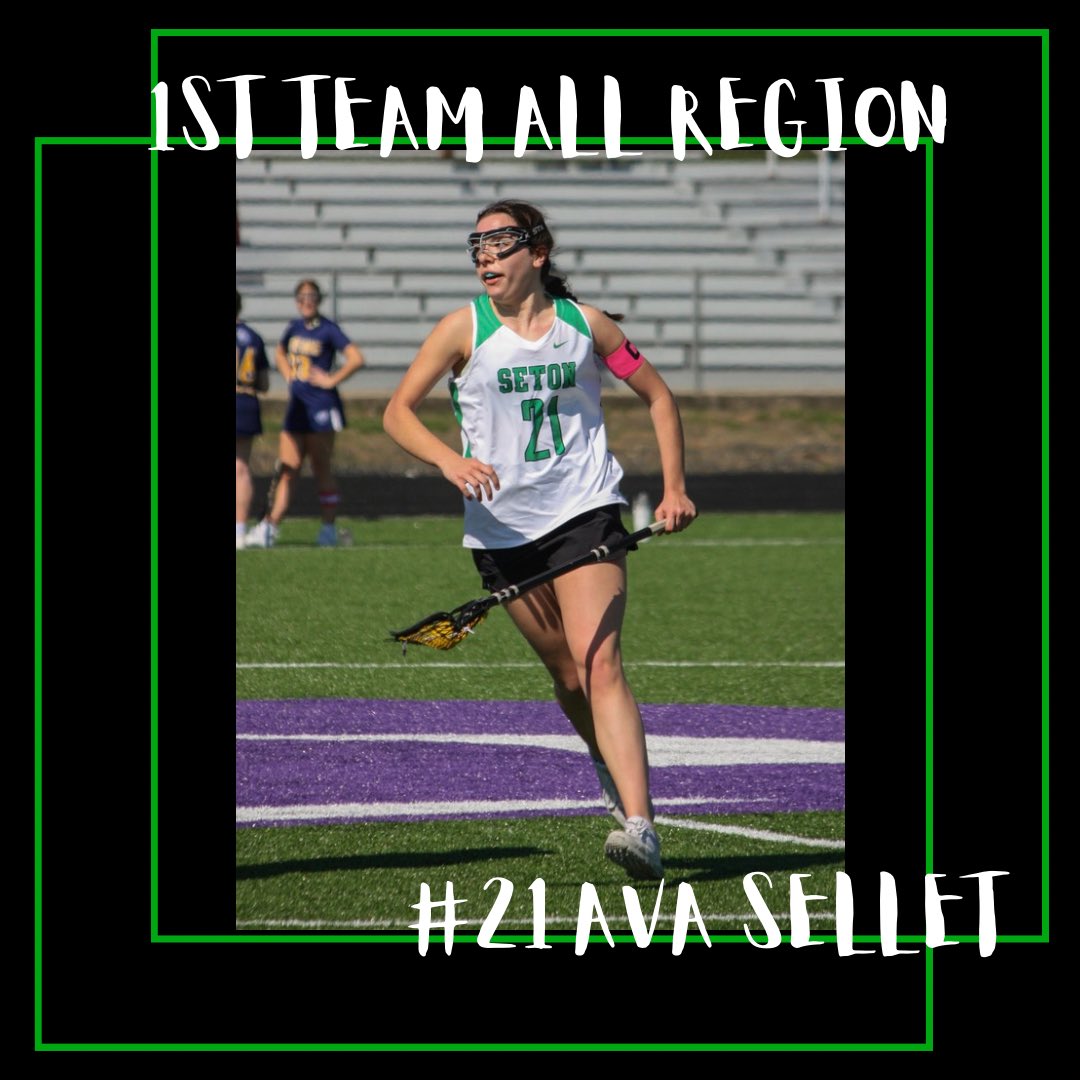 setonlacrosse's tweet photo. Congratulations to our 1st Team All Region players-
Aly Young 
Faith Sellet
Ava Sellet
💚🔥👏🏻
#setonlacrosse #ETST https://t.co/YpCvMGSfb8