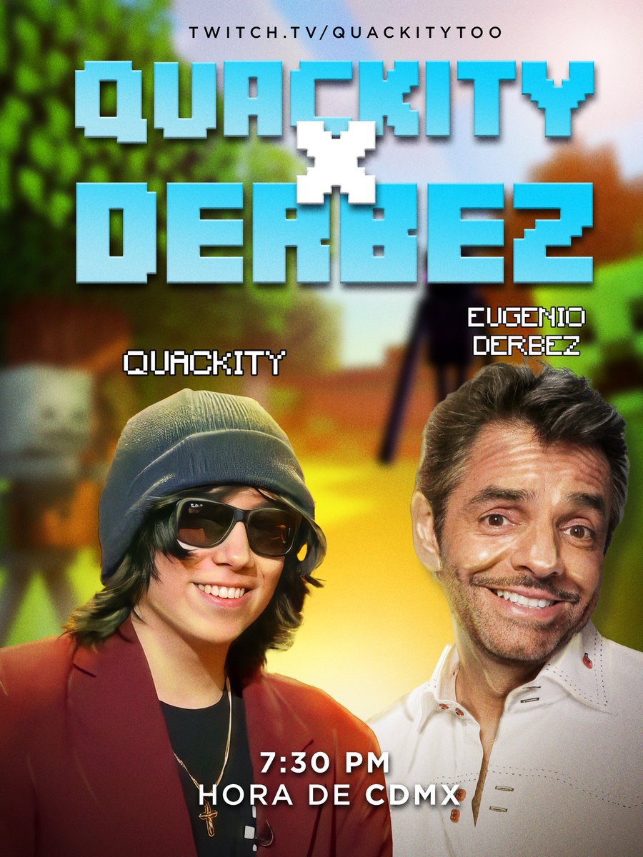 ElAlexQuackity's tweet photo. HOY HACEMOS DIRECTO CON EUGENIO DERBEZ

7:30PM HORA DE CIUDAD DE MEXICO

JAJAJA NO LO PUEDO CREER AHÍ NOS VEMOS https://t.co/onvJbX1ixy