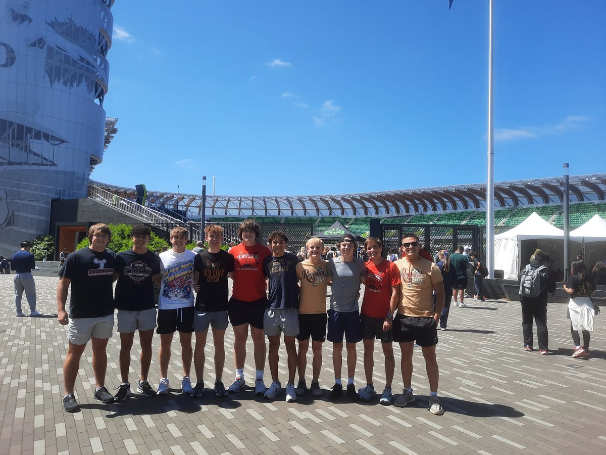 Checking out Hayward Field at the University of Oregon with our Nike Nationals qualifiers. Going to be a great trip!