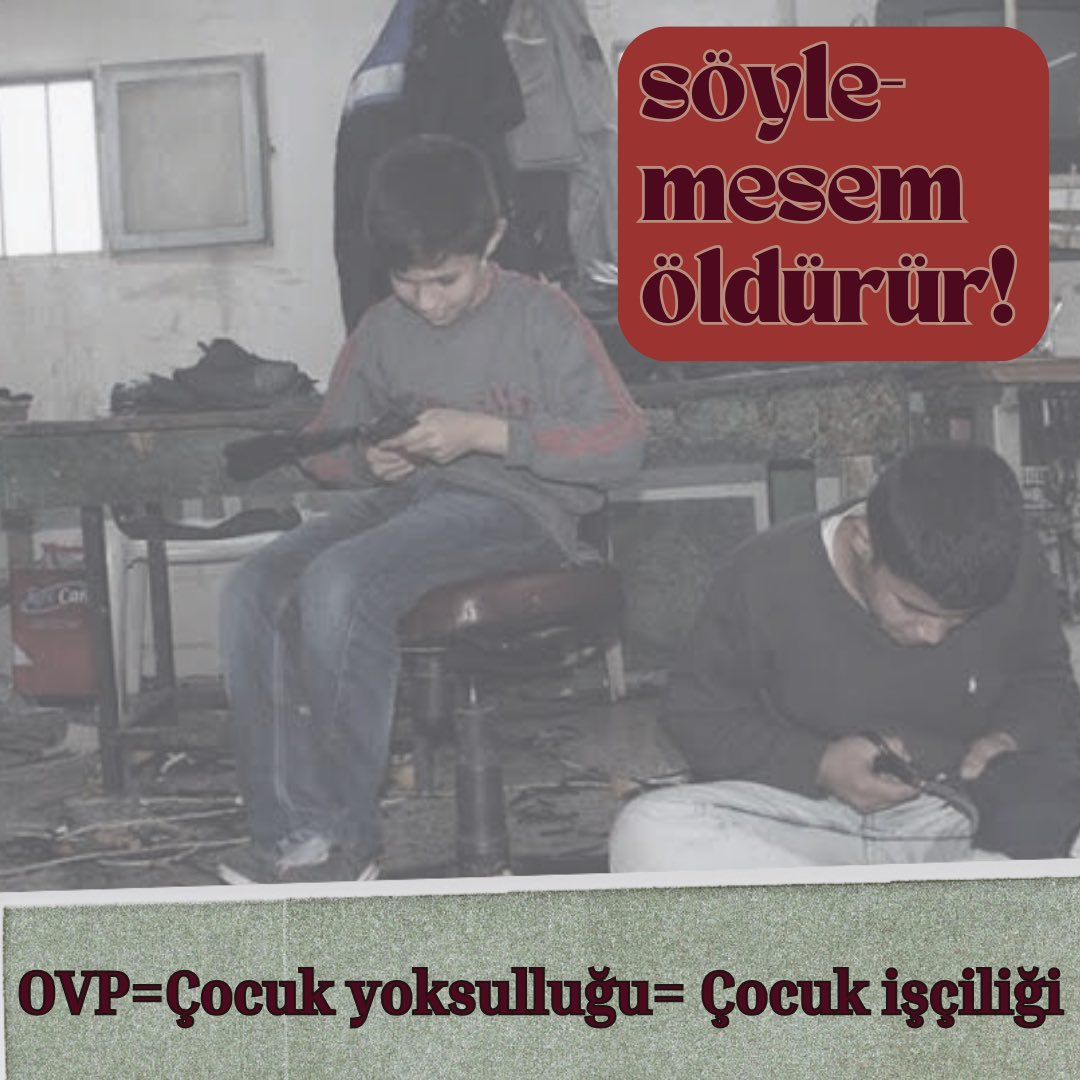 Orta Vadeli Program patronları daha zengin etmek için bizi sömürüyor! 
Ara eleman olmak istemiyoruz. 
#söyleMESEMöldürür
#12HaziranÇocukİşçiliğiİleMücadeGünü