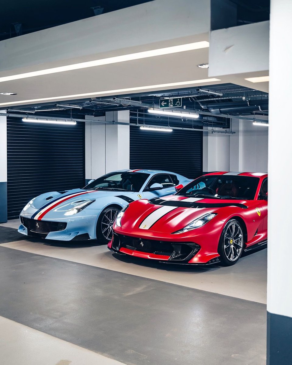 autoreporterca's tweet photo. Ferrari V12s...would you choose the new 812
Competizione in Rosso F1 75 Opaco or TDF in Azzurro La Plata?
#Ferrari #812Competizione #Competizione #Supercars #V12 #F12TDF #AutoReporter #CarLovers https://t.co/EEp9E4331q