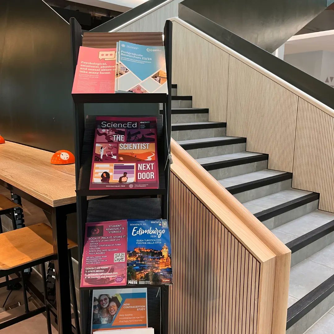 eusci's tweet image. Pick up your own copy of &quot;The Scientist Next Door&quot; today at any of the following locations!

- Kings Library(Kings Campus)
- The Nucleus (Kings Campus)
- Joesph Black Building (Kings Campus)
- Kilimanjaro
- Black Medicine Coffee
.
.
#Science #ScienceComm #Sciencenews #magazine