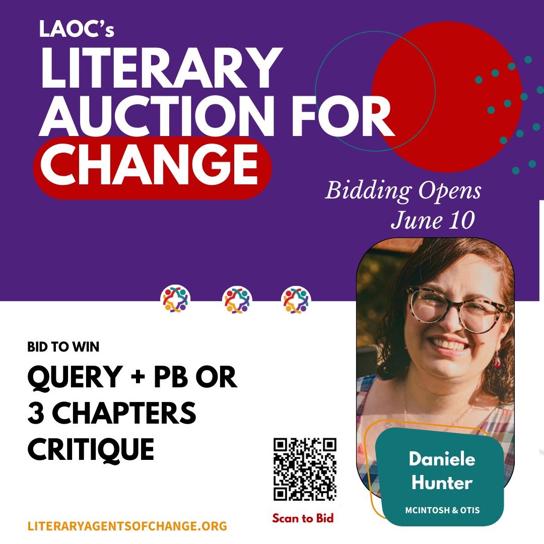 Daniele Hunter (@danieledhunter) on Twitter photo Hi, writers! The <a href="/litagtsofchange/">Literary Agents of Change</a> auction is live now through June 17! I'm offering a critique for any kidlit genre, as well as an AMA call for kidlit writers. Here's the link to the auction, I'll drop my direct links below! givebutter.com/c/MsVK8X/aucti… Hi, writers! The <a href="/litagtsofchange/">Literary Agents of Change</a> auction is live now through June 17! I'm offering a critique for any kidlit genre, as well as an AMA call for kidlit writers. Here's the link to the auction, I'll drop my direct links below! givebutter.com/c/MsVK8X/aucti…
