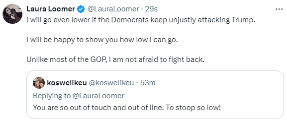 TilTrump67915's tweet photo. I introduce to you Dollar General Kari Lake.
A.K.A. the Princess of Wails. The B that can't accept the ballot box. The womanwith firsthand knowledge of what Trump's depends smell like, LAURA LOOMER!!! EVERYBODY GIVE IT UP! #DGKL #USDemocracy #DemVoice1 https://t.co/qMsclEzkVq